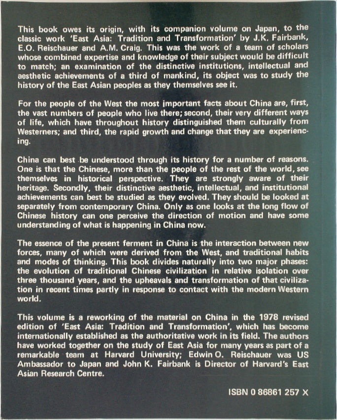 China: Tradition & Transformation