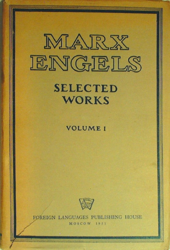 Marx Engels Selected Works Volume 1