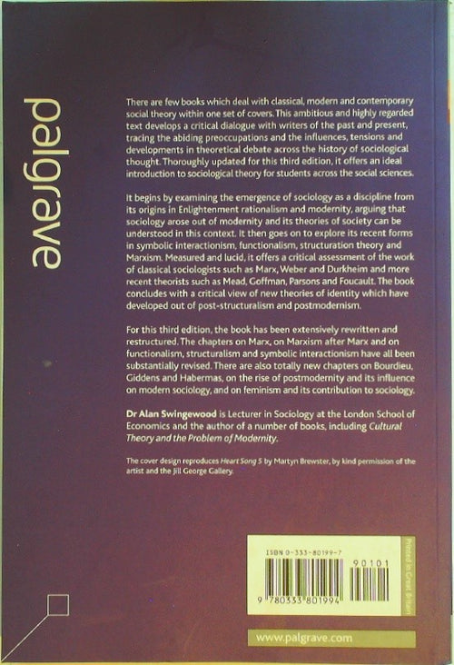 A Short History of Sociological Thought, Third Edition