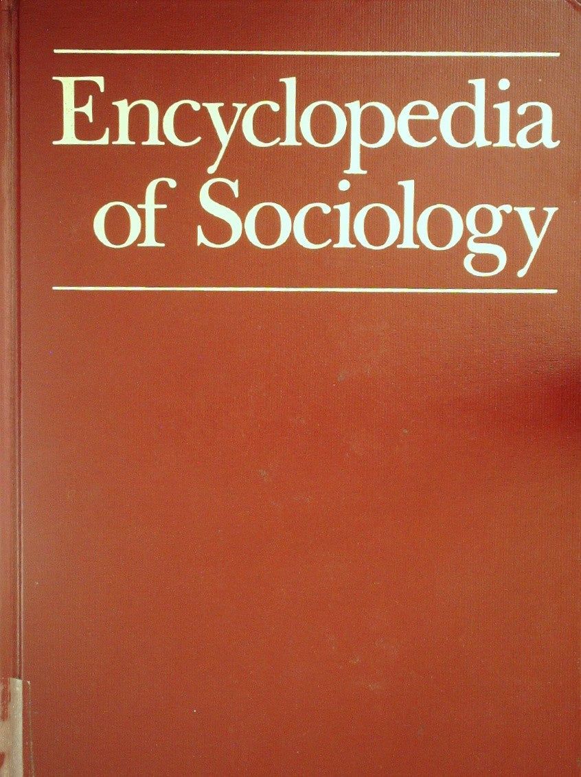 Encyclopedia of Sociology Vol 1 by Edgar F. Borgatta