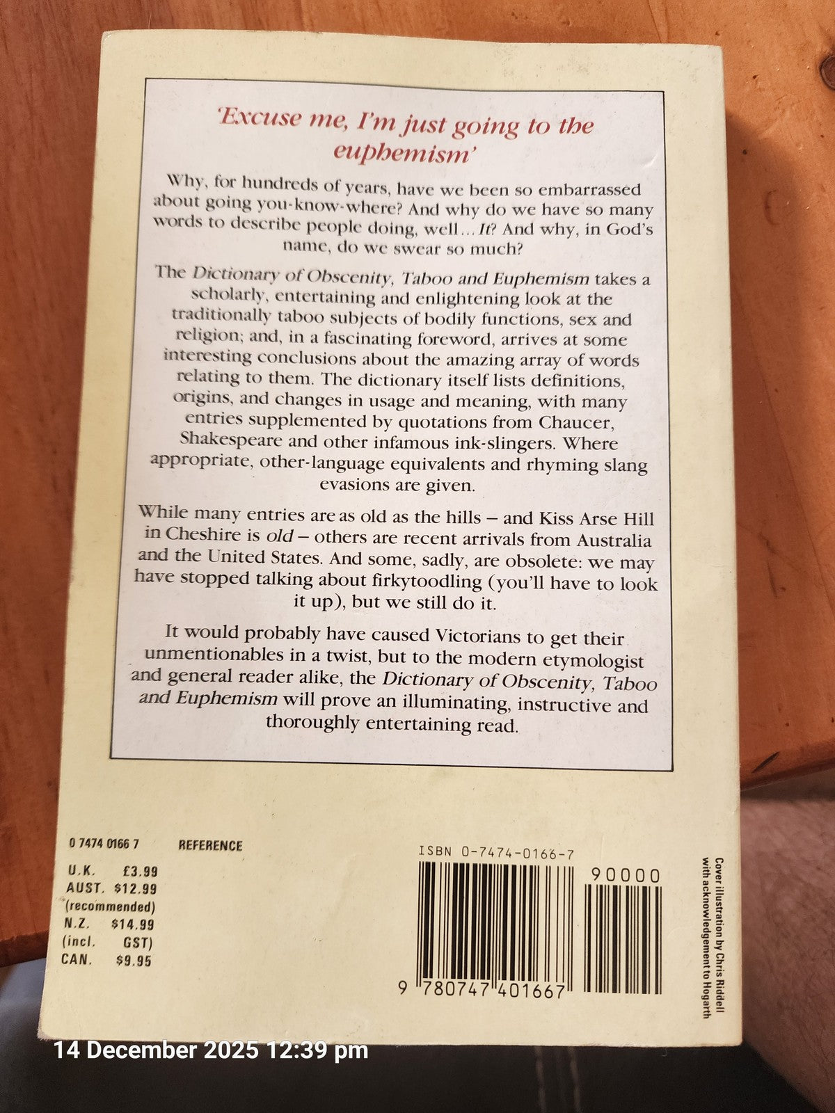 A Dictionary of Obscenity, Taboo & Euphemism