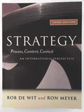 Strategy: Process, Content, Context by de Wit