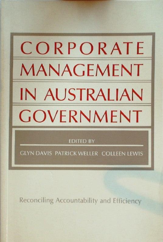 Corporate Management in Australia by Davis