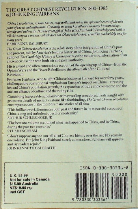 The Great Chinese Revolution, 1800-1985