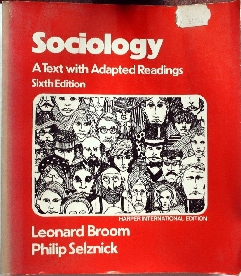 Sociology A Text with Adapted Readings by Broom