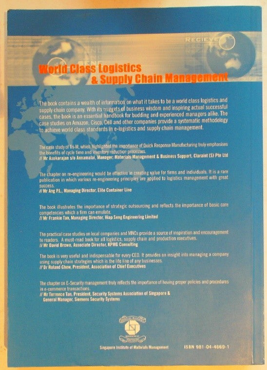 World Class Logistics and Supply Chain Management
