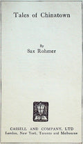 Tales of Chinatown: By Sax Rohmer. (Inhalt: The daughter of Huang Chow-Kerry's K