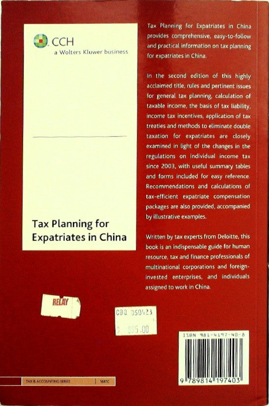 Tax Planning for Expatriates in China